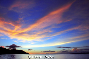 Amazing colourful sun sets every night. TAken with Canon ... by Horen Stalbe 